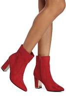 Dreaming Faux Suede Booties