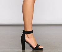 Strut Style Block Heels