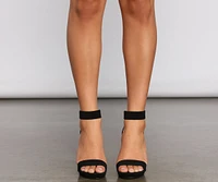 Strut Style Block Heels