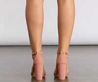 Summertime Fine Mauve Faux Nubuck Heels