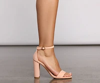 Need For Style Faux Nubuck Heels