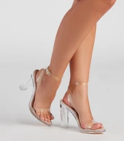 All For You Lucite Block Heels