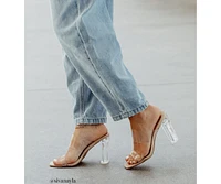 Clear And Chic PVC Mules