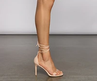 Lead On Lace-Up Stiletto Heels