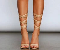 Strut It Lace-Up Stiletto Heels