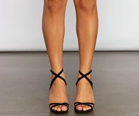 Simple And Strappy Block Heels