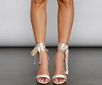 Wrapped Elegance Satin Stiletto Heels