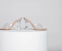 Trendsetting Diva Clear Mules