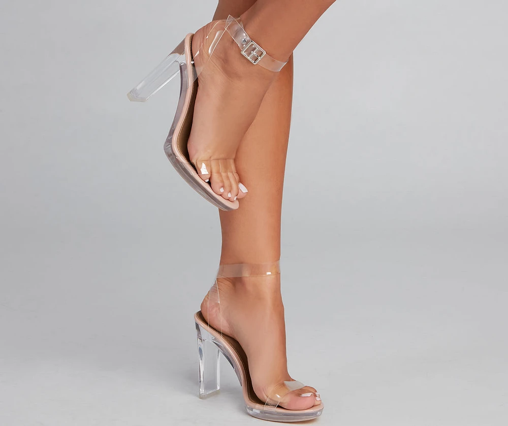 Daring Diva PVC Block Heels