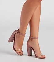 New Town Patent Block Heels