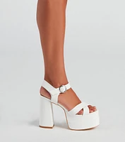 I Need Chunky Nubuck Block Heels