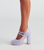 Such A Doll Patent Mary Jane Heels