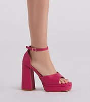 Major It Girl Chunky Platform Heels