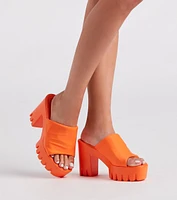 Trendy Girl Era Chunky Platform Mules