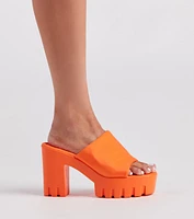 Trendy Girl Era Chunky Platform Mules