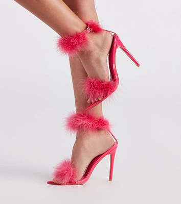 Feather Princess Marabou Stiletto Heels