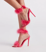 Feather Princess Marabou Stiletto Heels