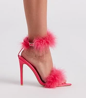 Feather Princess Marabou Stiletto Heels