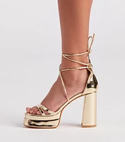 Star Of The Show Platform Block Heels