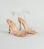 Under The Sea Jewel Faux Pearl Heels