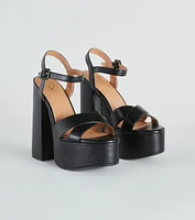 Strut It Out Chunky Platform Block Heels