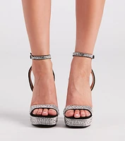 All The Right Curves Rhinestone Heels