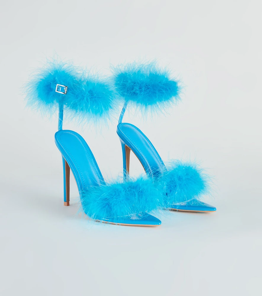 Simply Irresistible Marabou Stiletto Heels