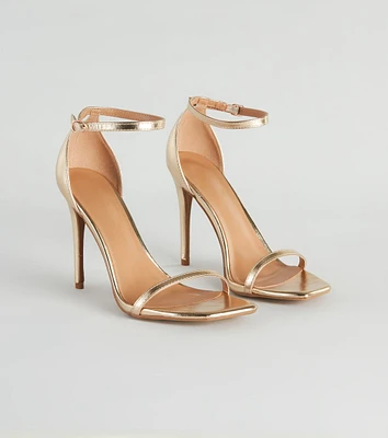 Classic Moves Faux Leather Stiletto Heels