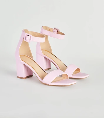 Stay Chic Low-Block Heels