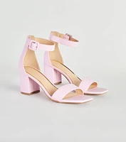 Stay Chic Low-Block Heels