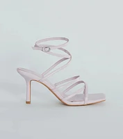 On Repeat Strappy Faux Leather Stiletto Heels