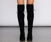 Over The Knee Lace Up Boots