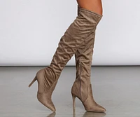 Stop And Stare Thigh High Stiletto Boots