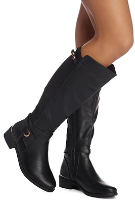 Ride Out Style Faux Leather Boots