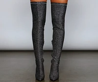 Bring The Shine Over Knee Boots