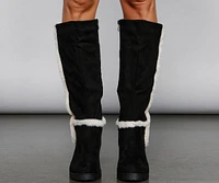 Chic And Cozy Sherpa Detailed Boots