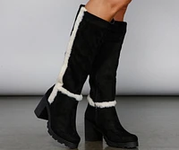 Chic And Cozy Sherpa Detailed Boots