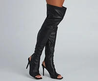 Sleek And Stunning Faux Leather Boots