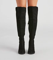 Control Over The Knee Lug Boots