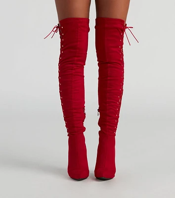 My Scene Lace Up Over The Knee Boots