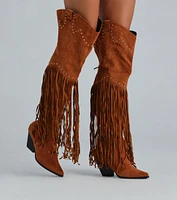 Trendy Country Babe Fringe Western Boots