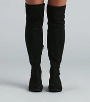 Love Lace-Up Knee High Boots