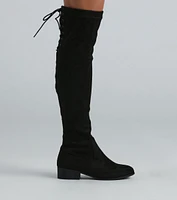 Love Lace-Up Knee High Boots