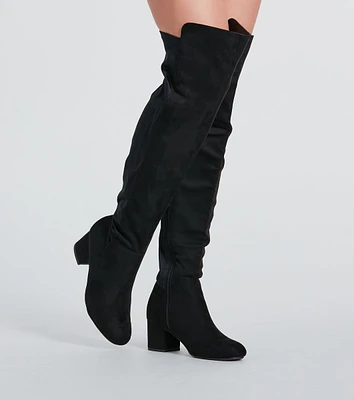 Style Staple Block Heel Over-The-Knee Boots