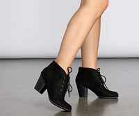 Essential Lace Up Booties