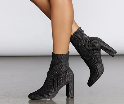 Disco Daze Velvet Booties