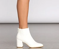 So Sleek Block Heel Booties