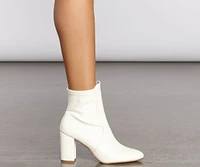 Closet Staple Faux Leather Ankle Booties