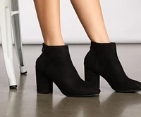 Slay Basic Faux Suede Booties