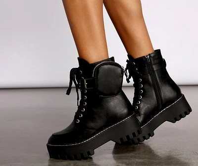 Major Trendsetter Platform Combat Boots